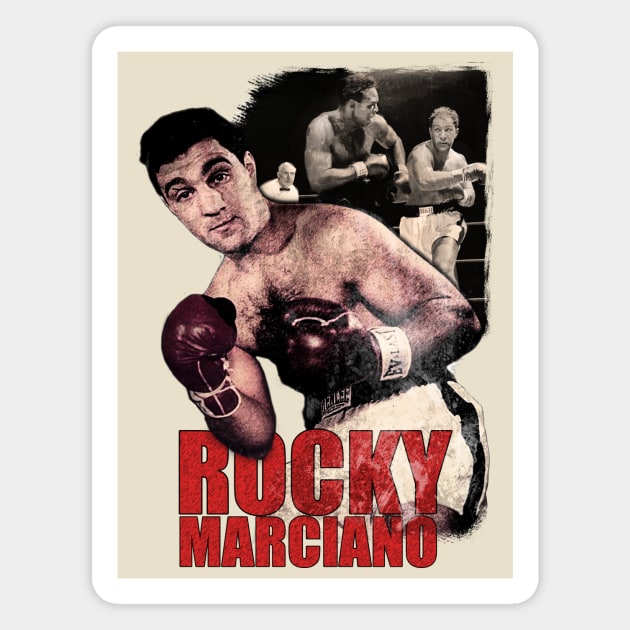 Rocky Marciano Magnet by The Blue Box